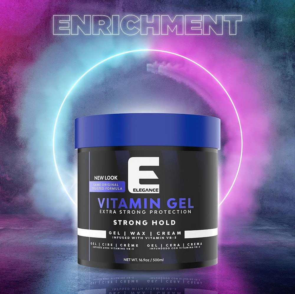 E Elegance Vitamin Gel emits a refreshing fragrance during styling.