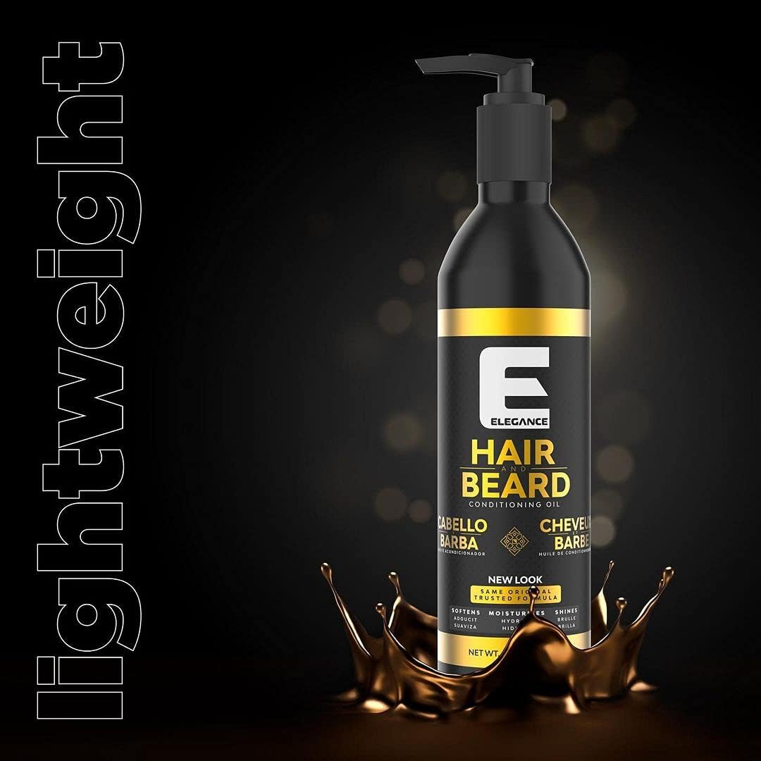 Beard shines with natural shine and subtle fragrance from E Elegance