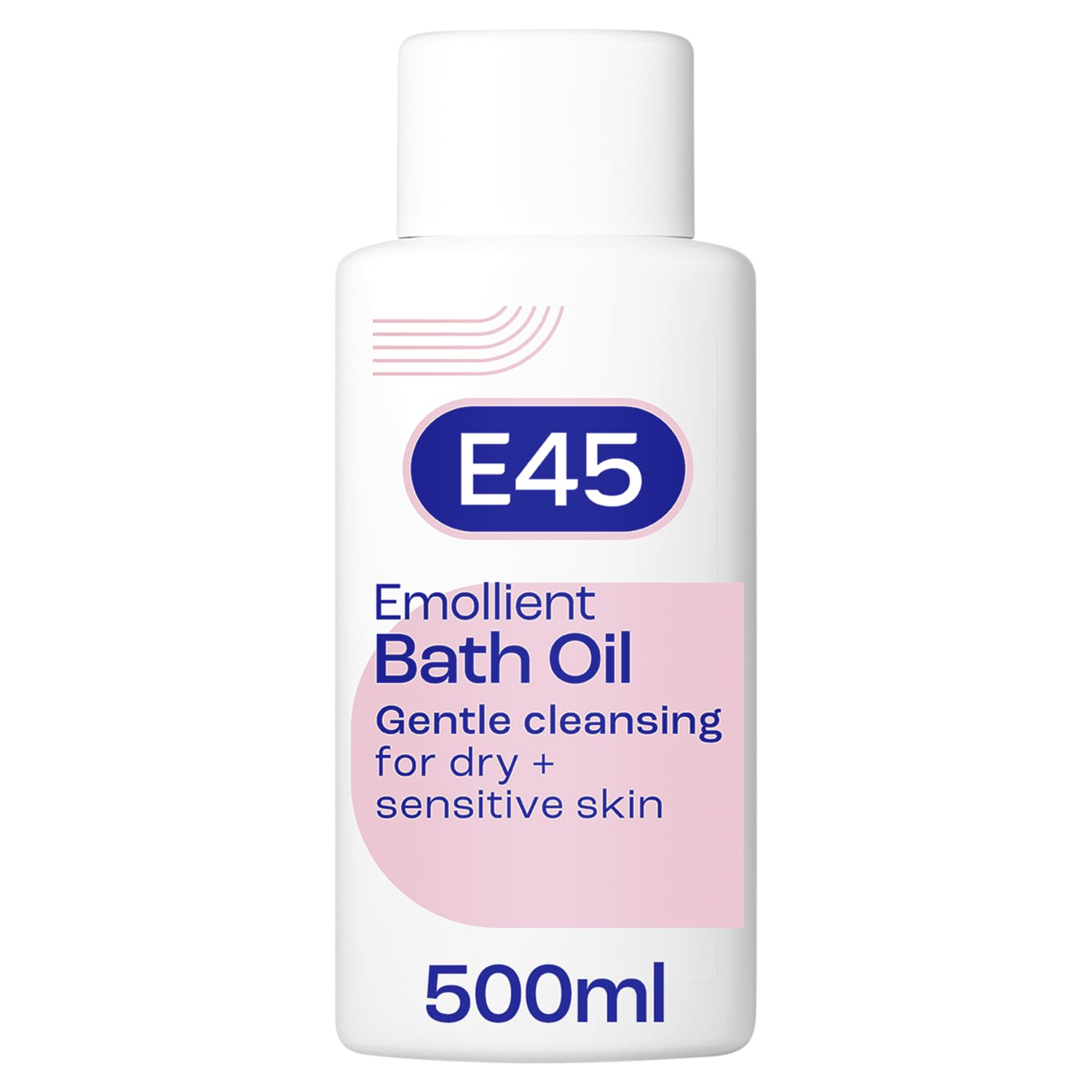 E45 Bath 500ml bottle pour: fragrance-free soothing bath experience