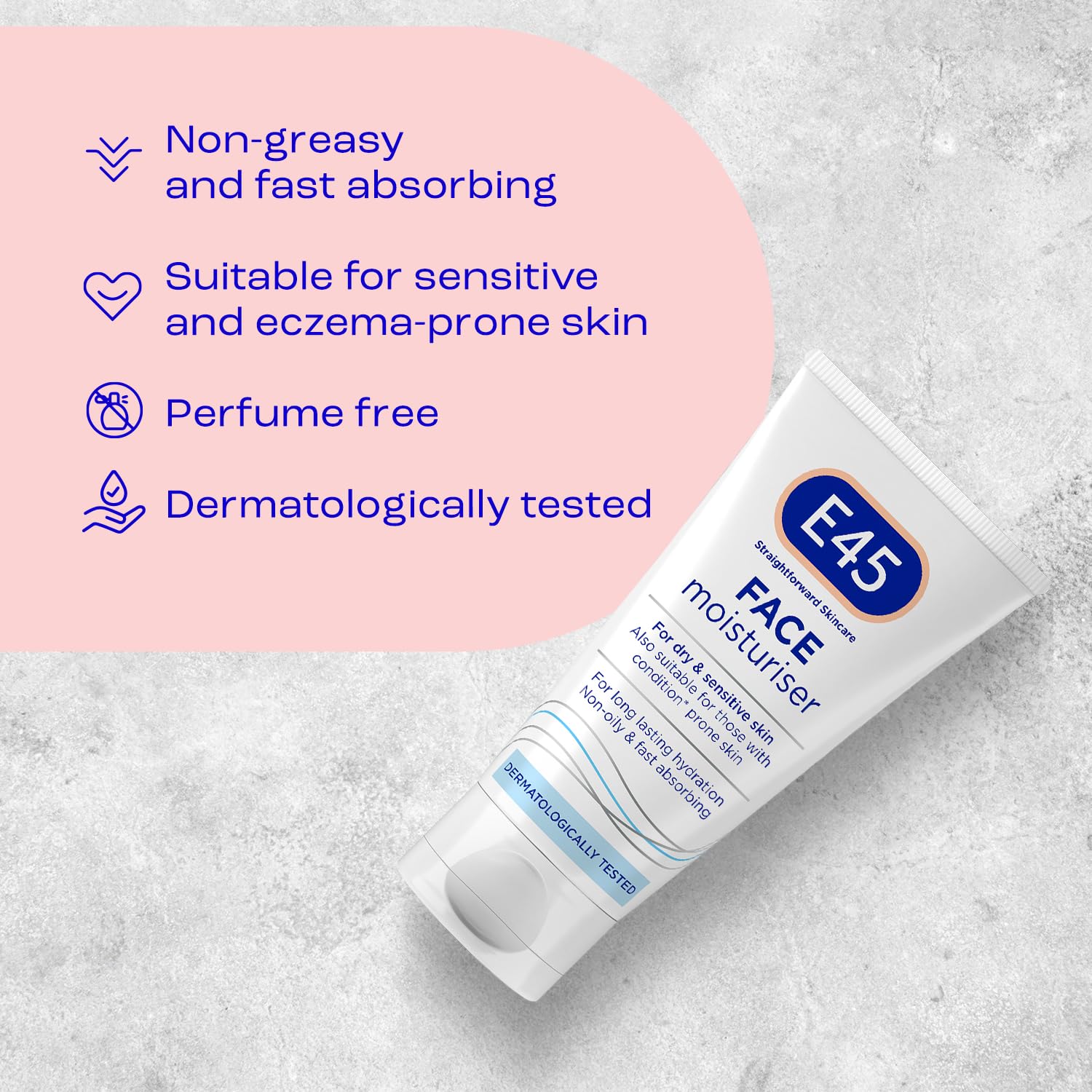 E45 cream on dry skin demonstrates soothing relief for everyday comfort.