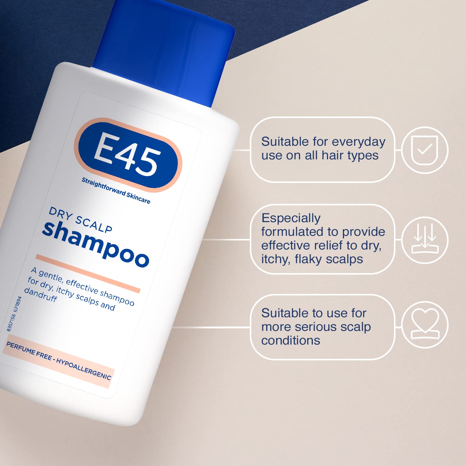 E45 gentle cleansing lather demonstrates easy daily routine.