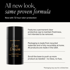 Each & Every Citrus Vetiver deodorant back view highlighting vegan, cruelty-free packaging.