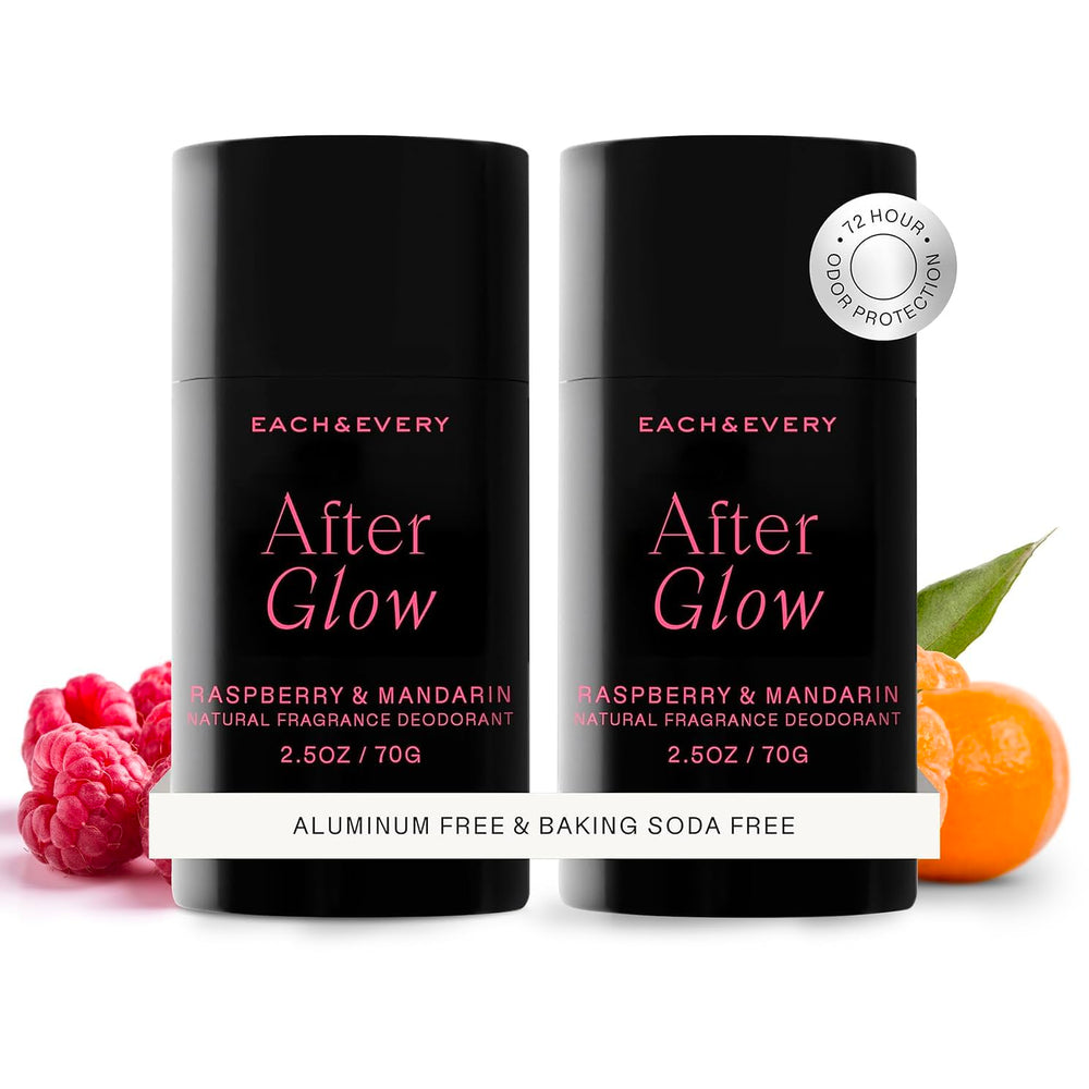 Each and Every Raspberry Mandarin deodorant bottle with refreshing scent and clean packaging.