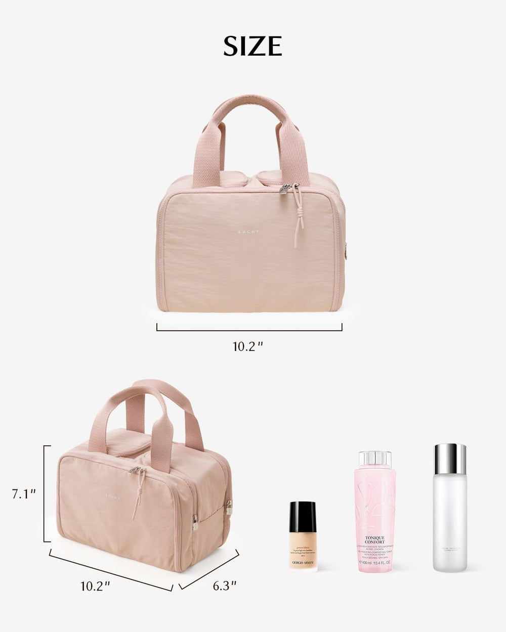 EACHY cloud-texture makeup bag adds chic style to your beauty routine