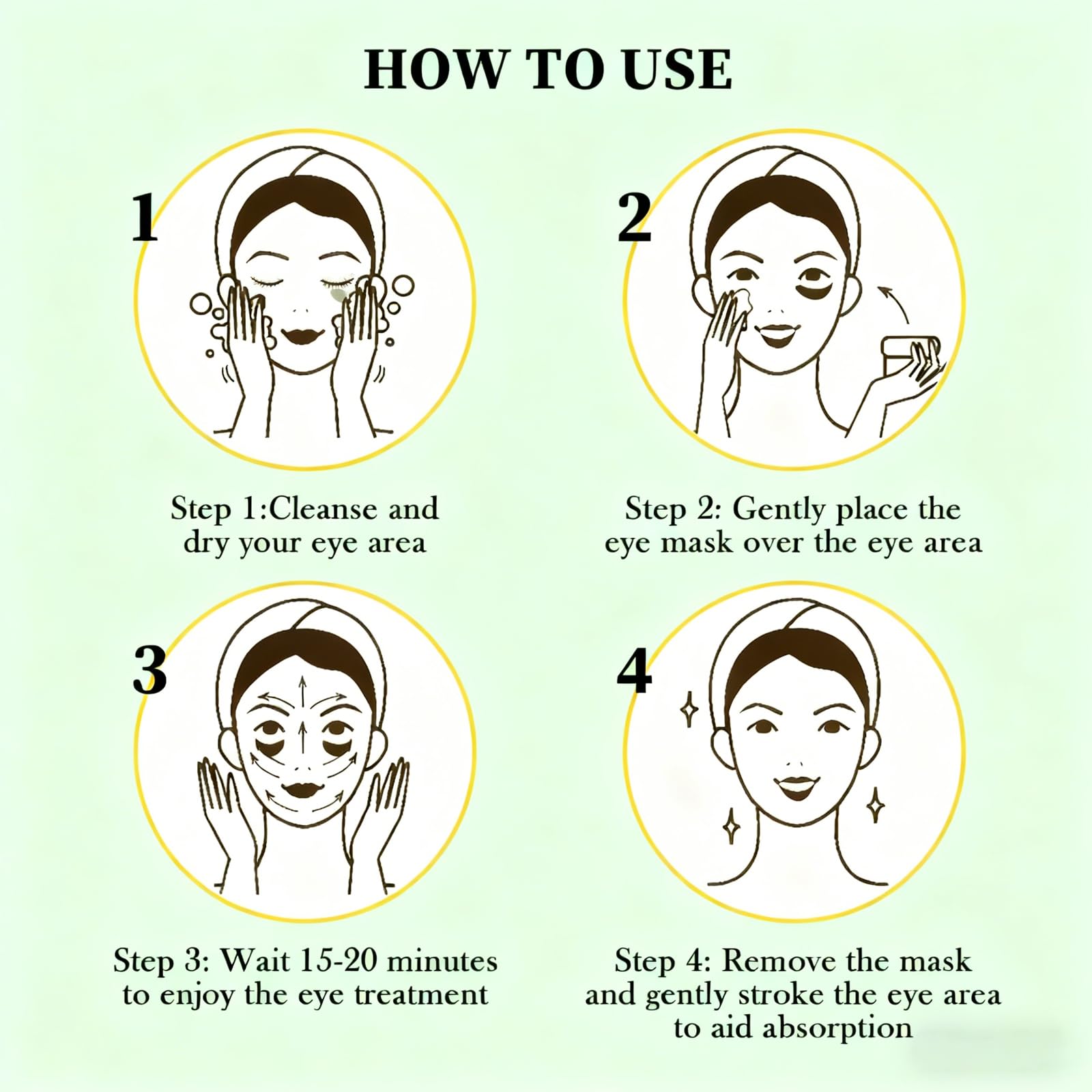 Eakroo avocado patches apply easily for a refreshing moment