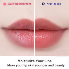 Eakroo collagen lip mask being applied for deep hydration.