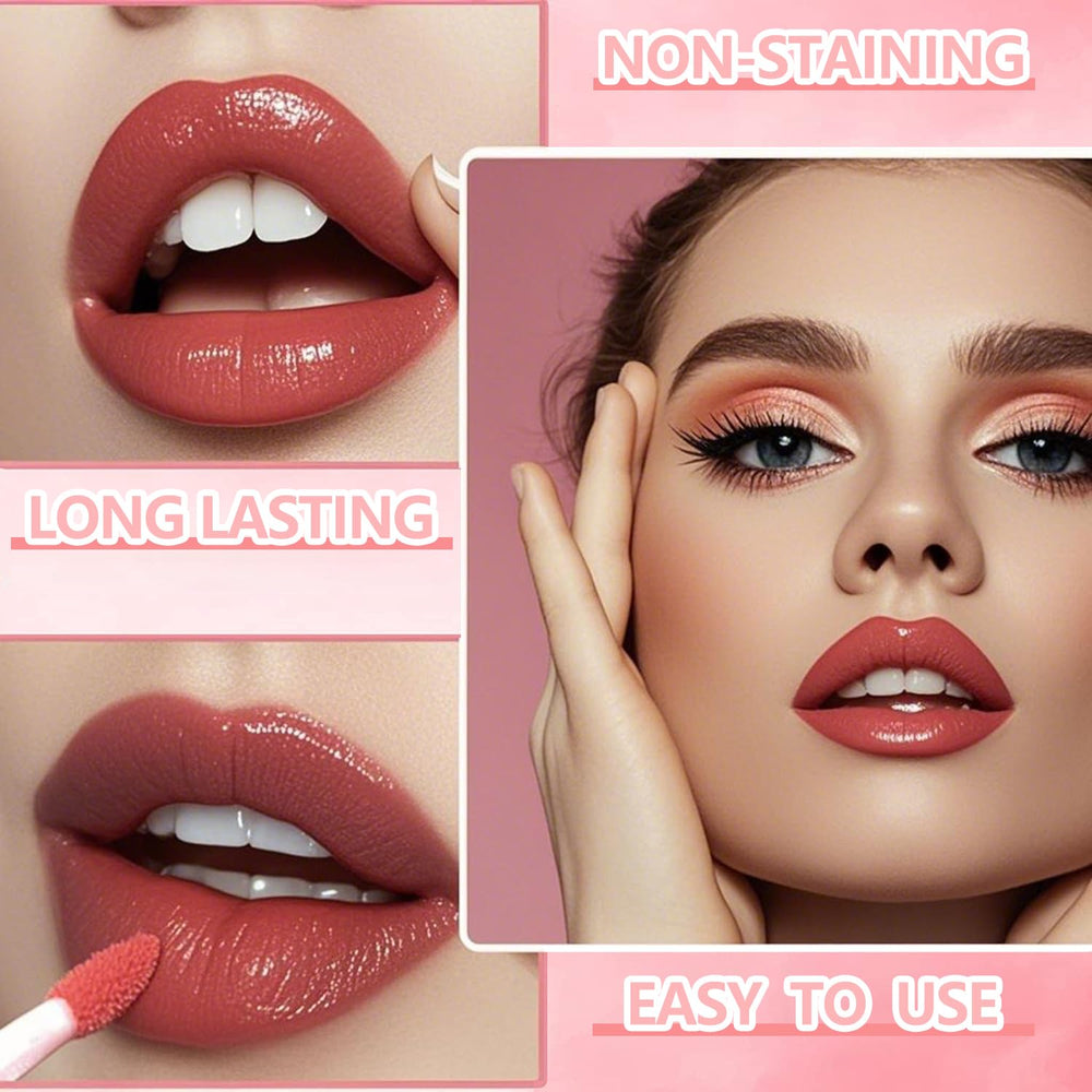 Eakroo lip tint application on lips delivers smooth, non-sticky finish.