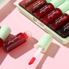 Eakroo lip tint color swatches display rich pigments for varied looks.