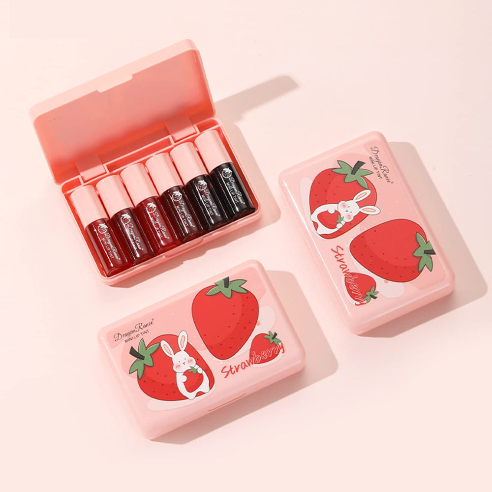 Eakroo lip tint mauve mist swatch delivers velvet matte finish.
