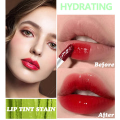 Eakroo lip tint texture closeup highlights creamy, velvety finish.