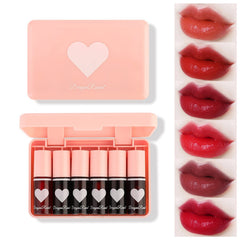 Eakroo six-colors lip tint bottle with rich pigmentation for all-day color.