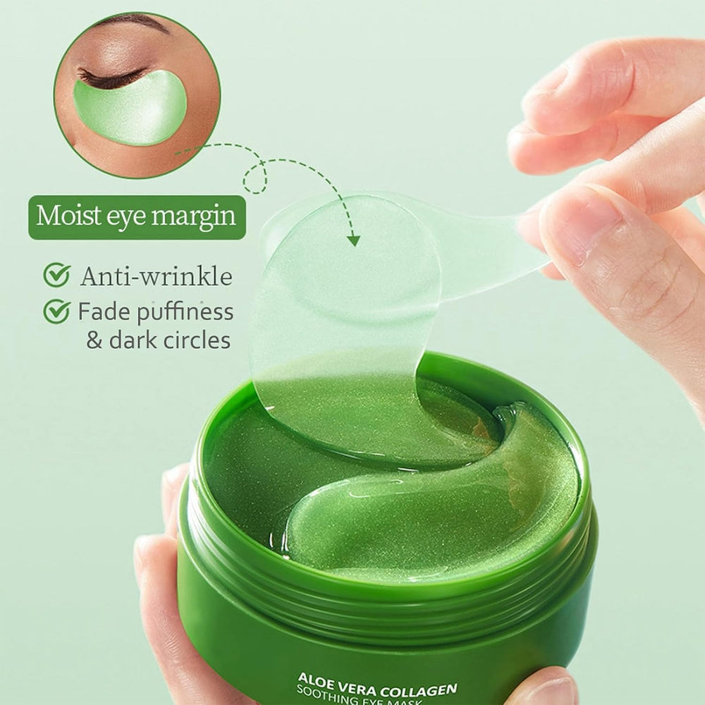 Eakroo under-eye patches ergonomic design fits contours for comfortable wear.