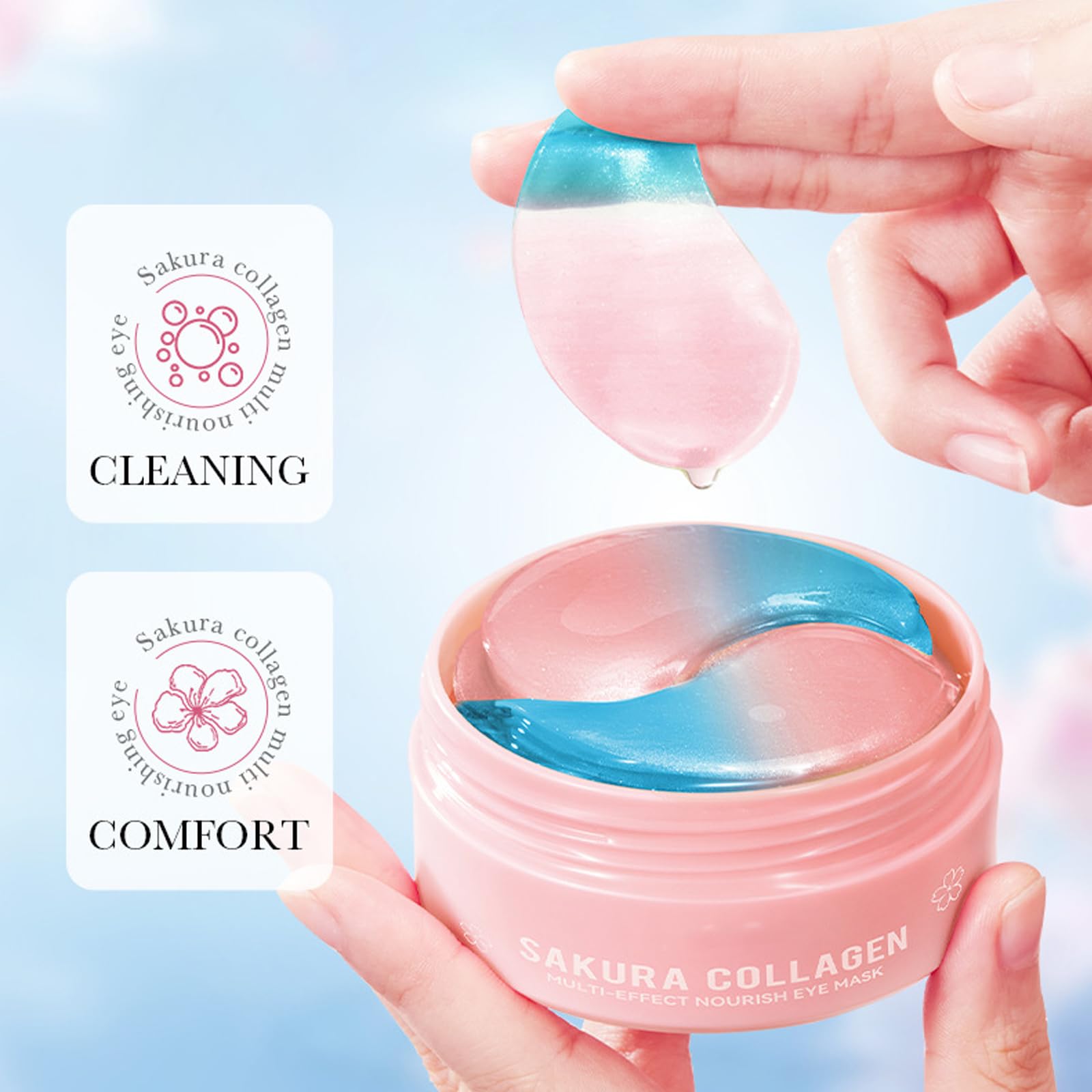 Eakroo patches reduce morning puffiness for a refreshed look.