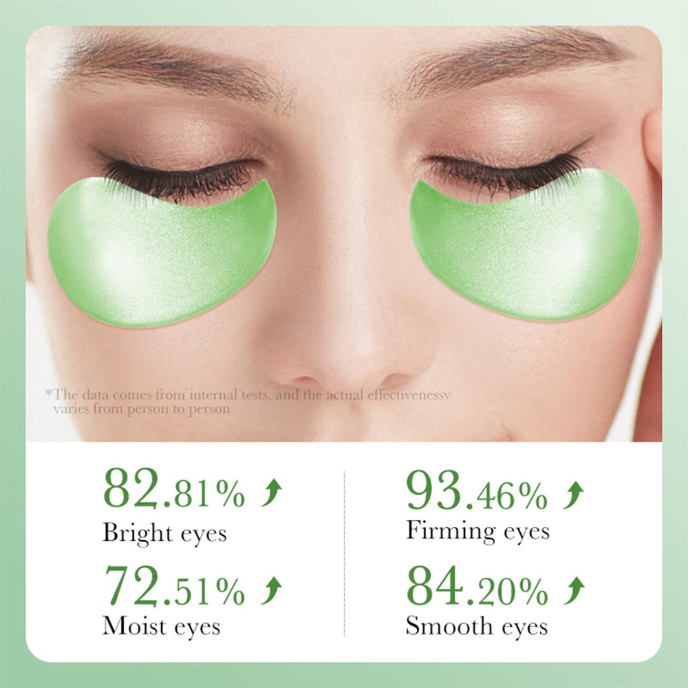 Eakroo under-eye patches texture close-up highlights moisture delivery.
