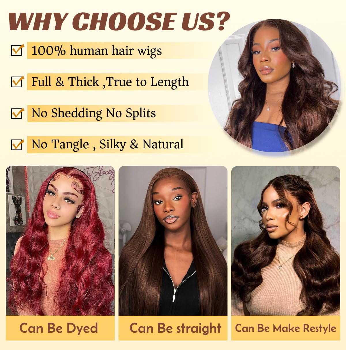 EAOIS 32-inch wig with pre-plucked cap and adjustable straps for secure fit