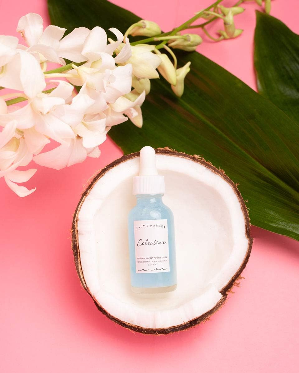 Earth Harbor Celestine Serum ingredients featuring seaweed peptides