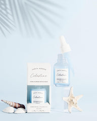 Earth Harbor Celestine Serum bottle pump delivering controlled hydration