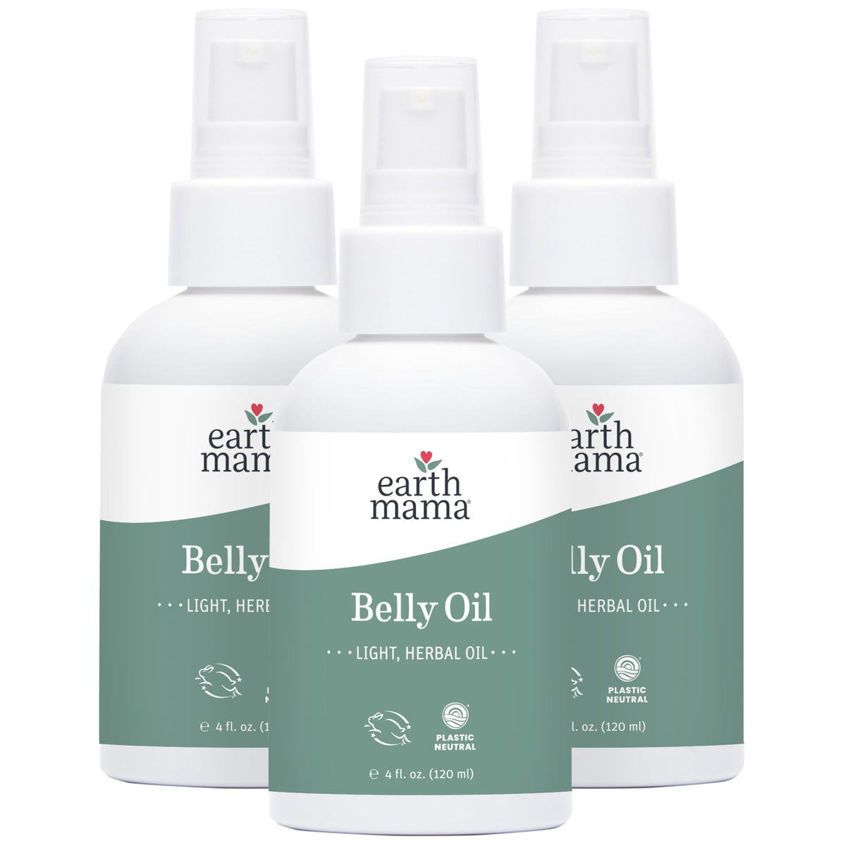 Earth Mama Belly Oil bottle showing hydrating skin