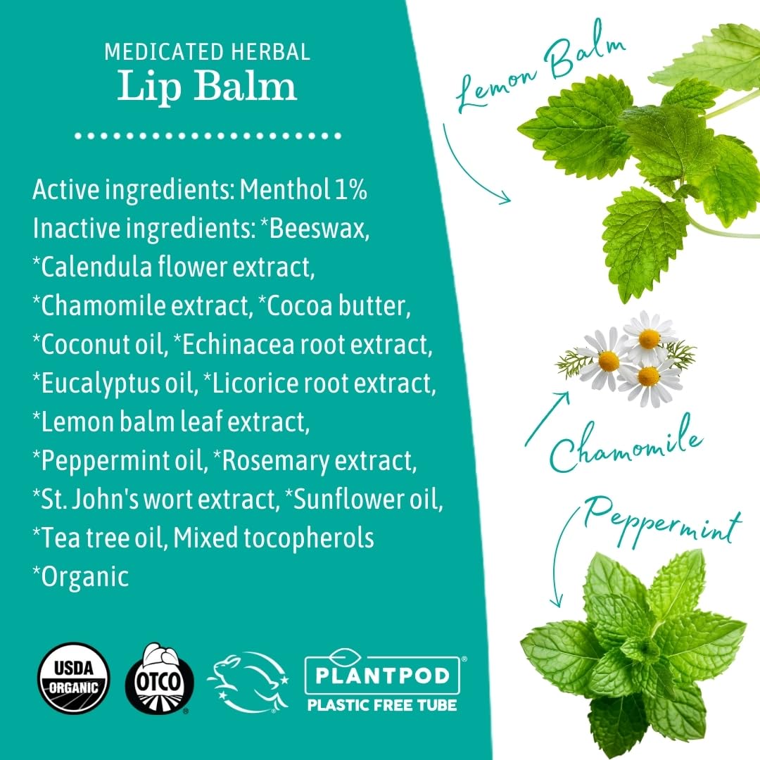 Earth Mama mint flavor for refreshing lip care