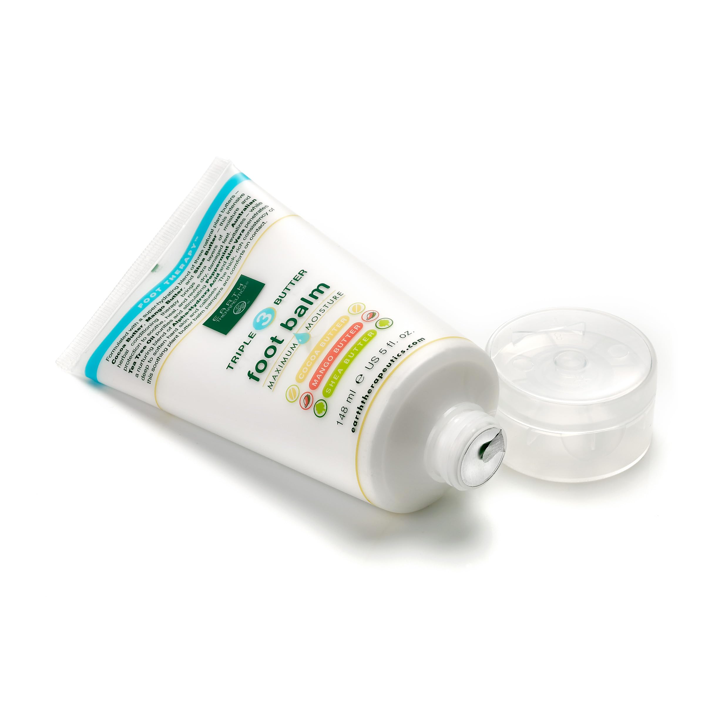 Packaging shot shows Earth Therapeutics tub, paraben-free and cruelty-free
