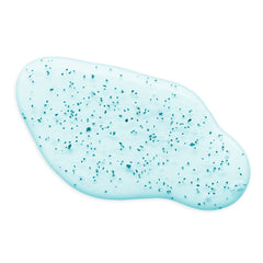 Blueberry exfoliator creamy lather highlights hydration and gentle exfoliation for all skin types.