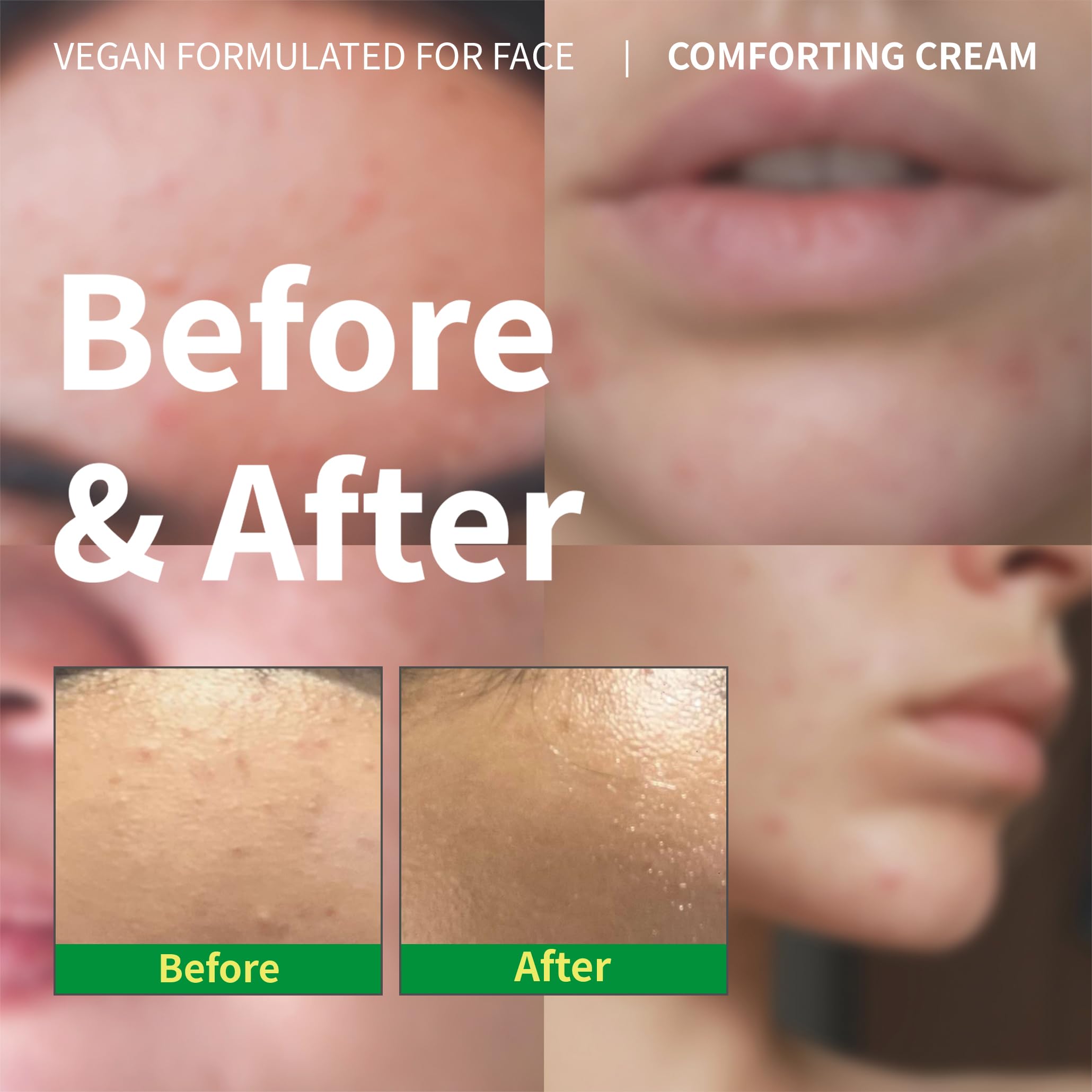 EARTHAT Panthenol Cream texture swatch shows a light, fast-absorbing finish.