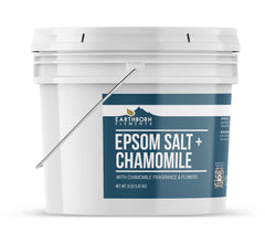 Earthborn Elements dissolving salt in water for quick, relaxing bath preparation