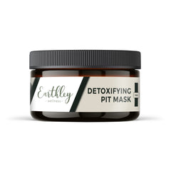 Earthley Wellness Pit Mask packaging shown, inviting a natural deodorant transition.