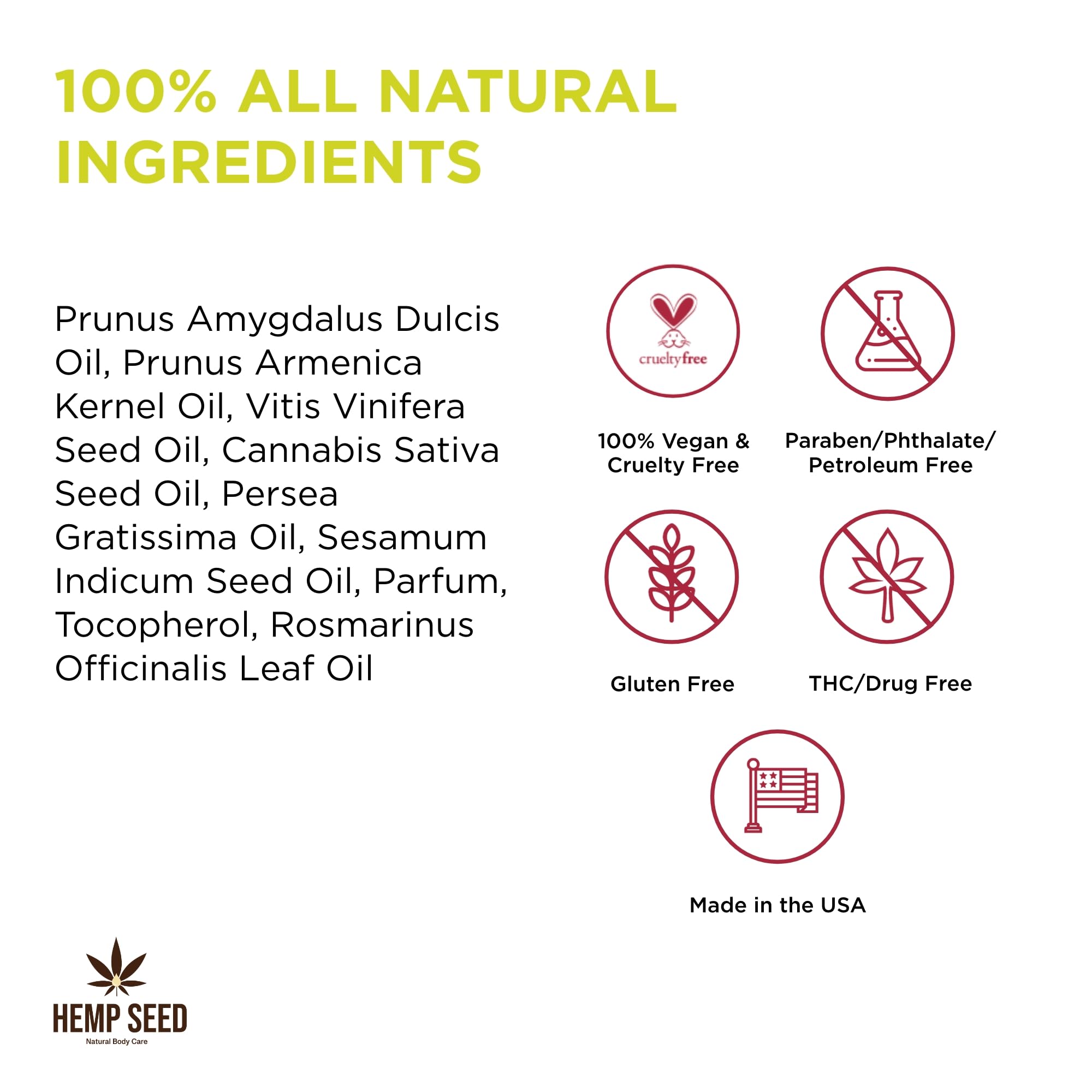 Earthly Body Hemp Seed Massage Beach Daze closeup highlights natural oils blend