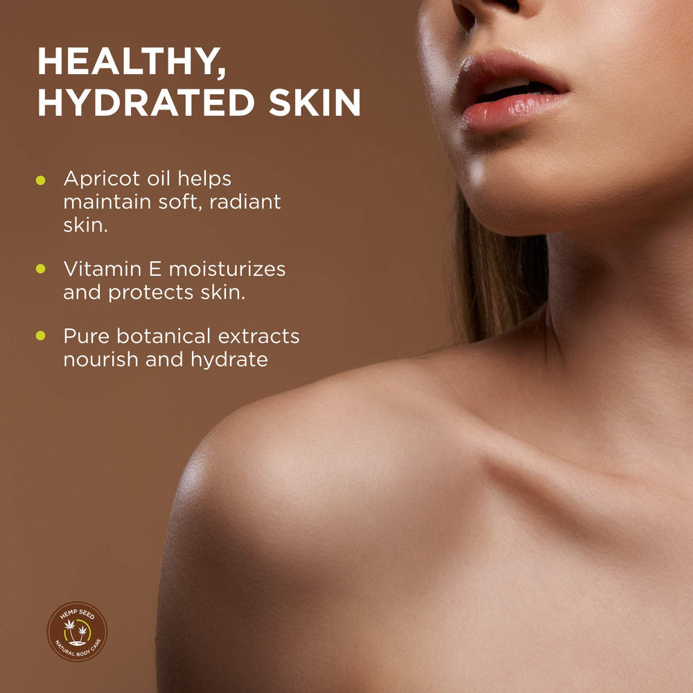 Earthly Body Hemp Seed Massage Oil on skin shows fast absorption and non-greasy finish.