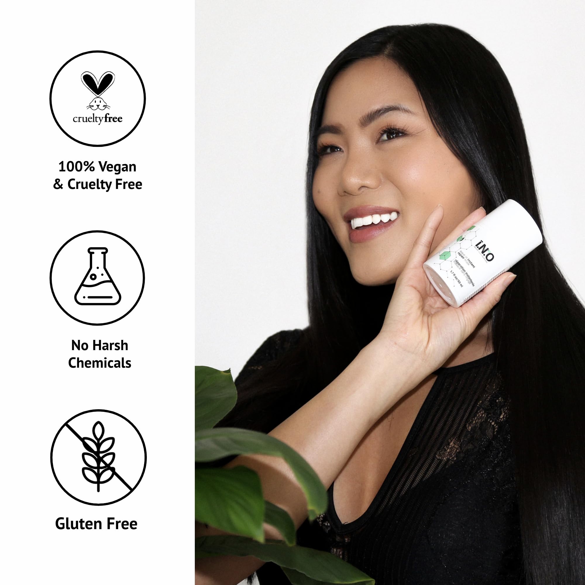 Earthly Body Inside Out Mask helps achieve frizz-free hair.