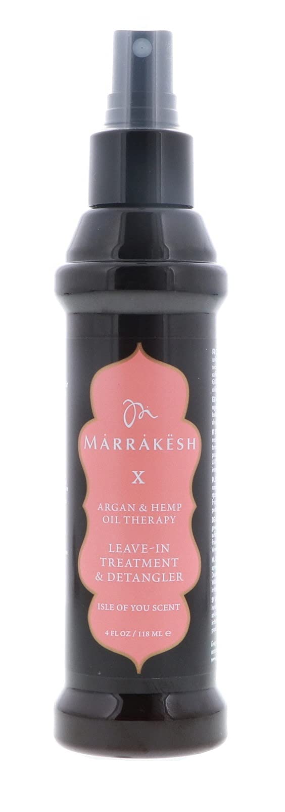 Earthly Body Marrakesh Isle of You leave-in treatment with sleek steel pin-tail comb for detangling and shine.