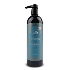 Earthly Body MKS Eco Hydrate conditioner bottle for fine hair delivers lightweight moisture and shine.