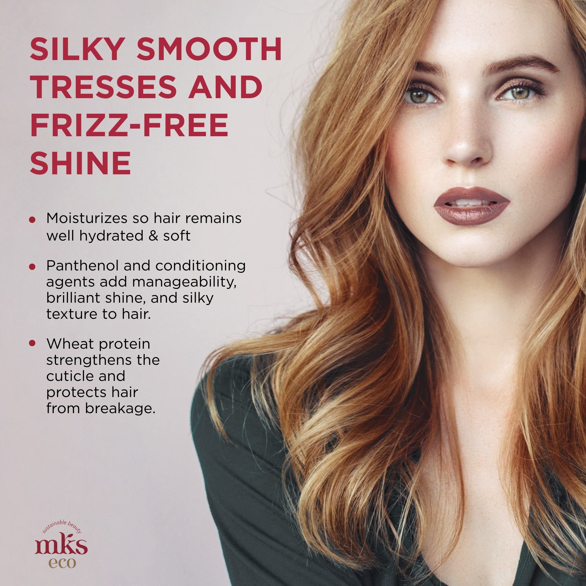 Earthly Body MKS Eco Hydrate conditioner cream texture smooths and detangles lightweight fine hair.