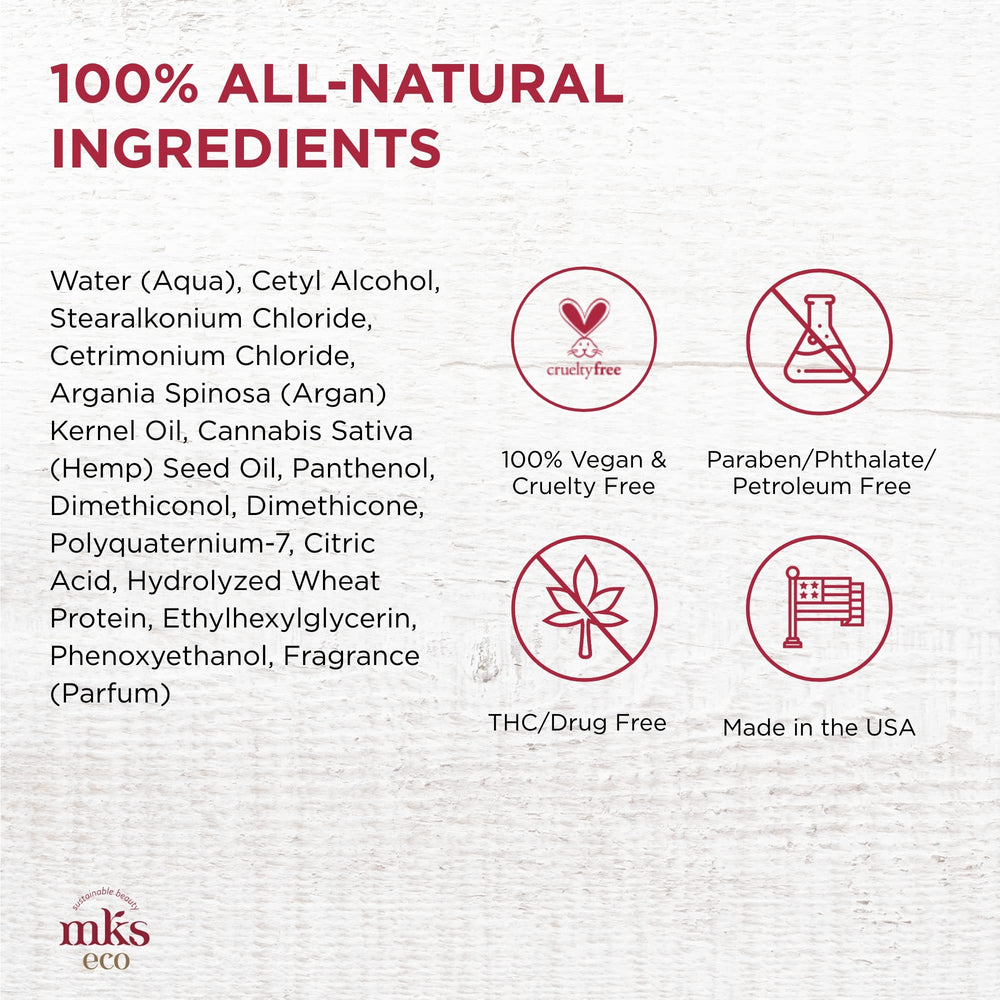 Earthly Body MKS Eco Hydrate Conditioner nourishes hair without weighing it down.
