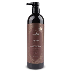 Earthly Body MKS Eco Kahm Smoothing Conditioner bottle front detangles and smooths hair.