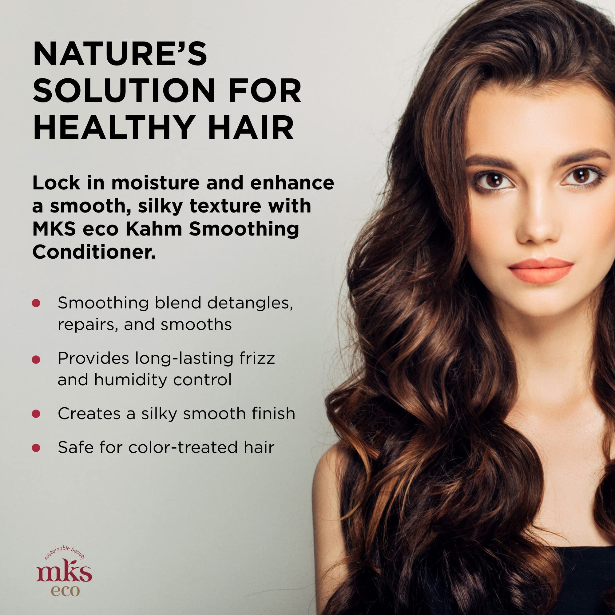 Pouring texture close-up shows rich, creamy formula for detangling.