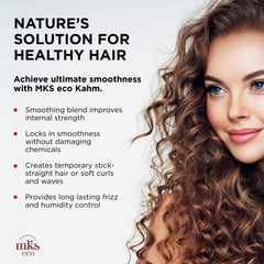 Earthly Body MKS Eco Kahm Smoothing hair texture close up suggesting frizz control