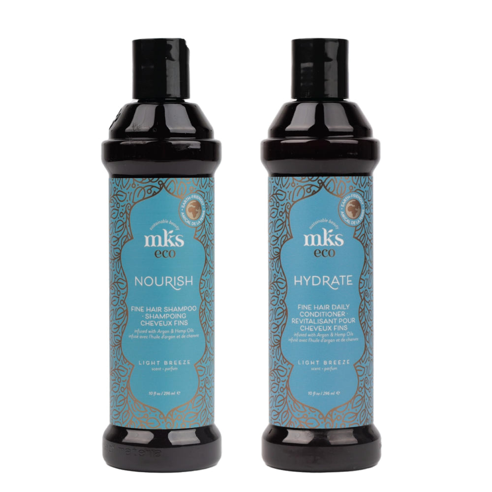 Earthly Body MKS Eco Nourish Shampoo bottle for fine hair with lightweight cleansing