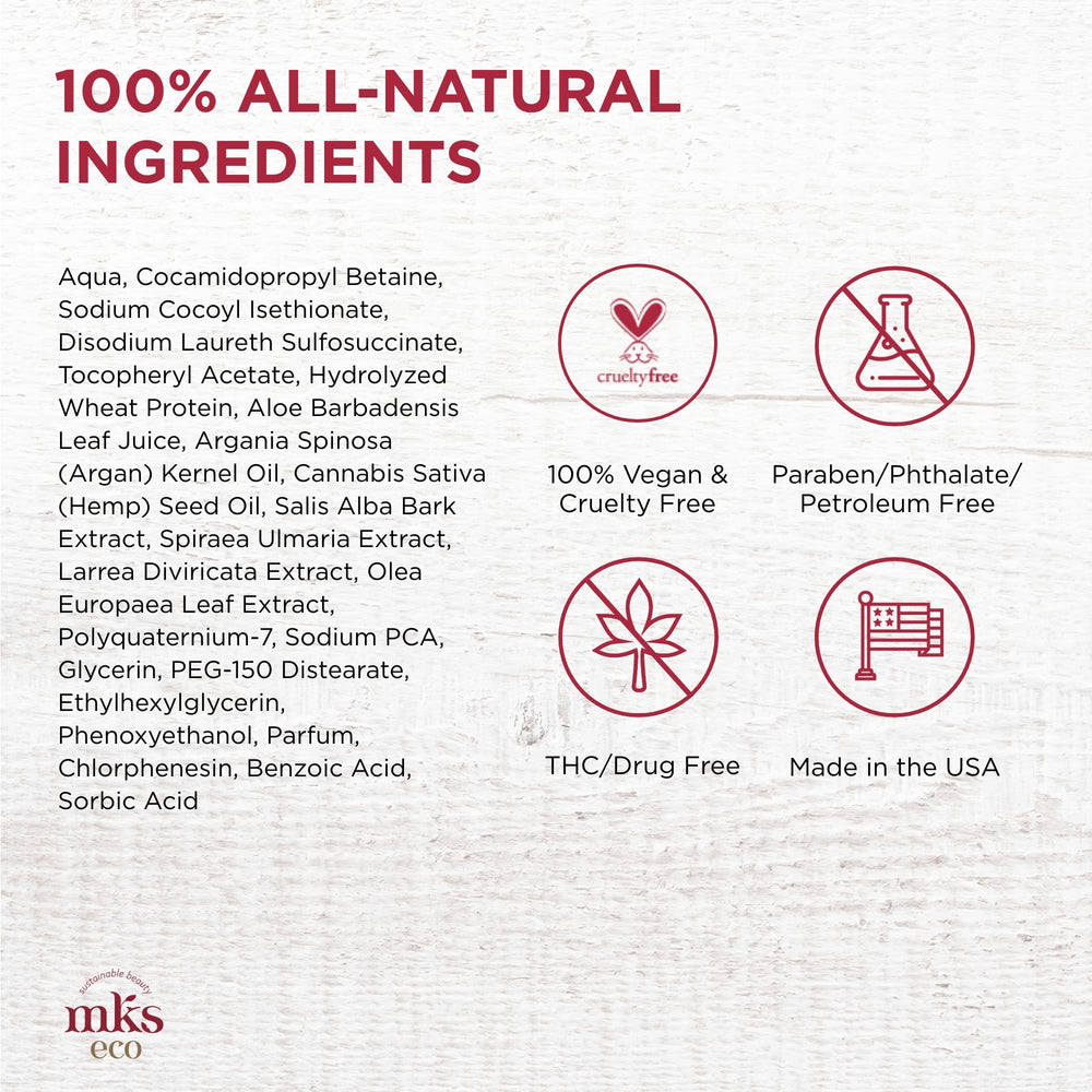 Earthly Body MKS eco Nourish Shampoo foam demonstrates gentle cleansing