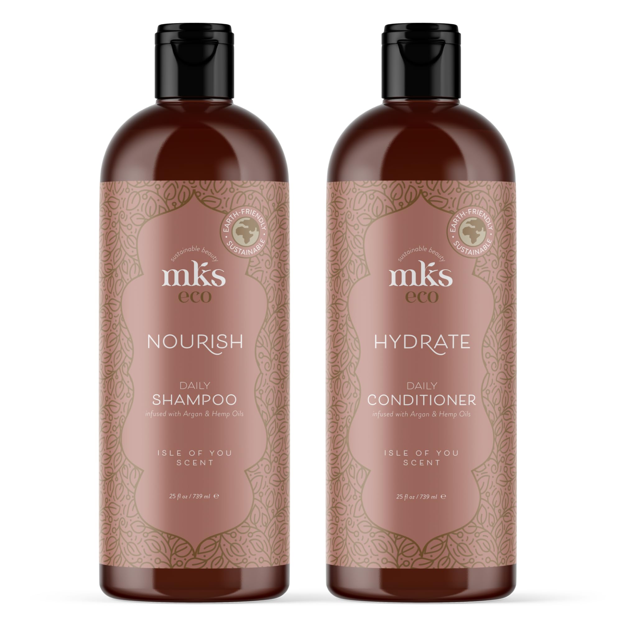 Earthly Body MKS eco Nourish Shampoo Isle of You bottle with rich cleansing action