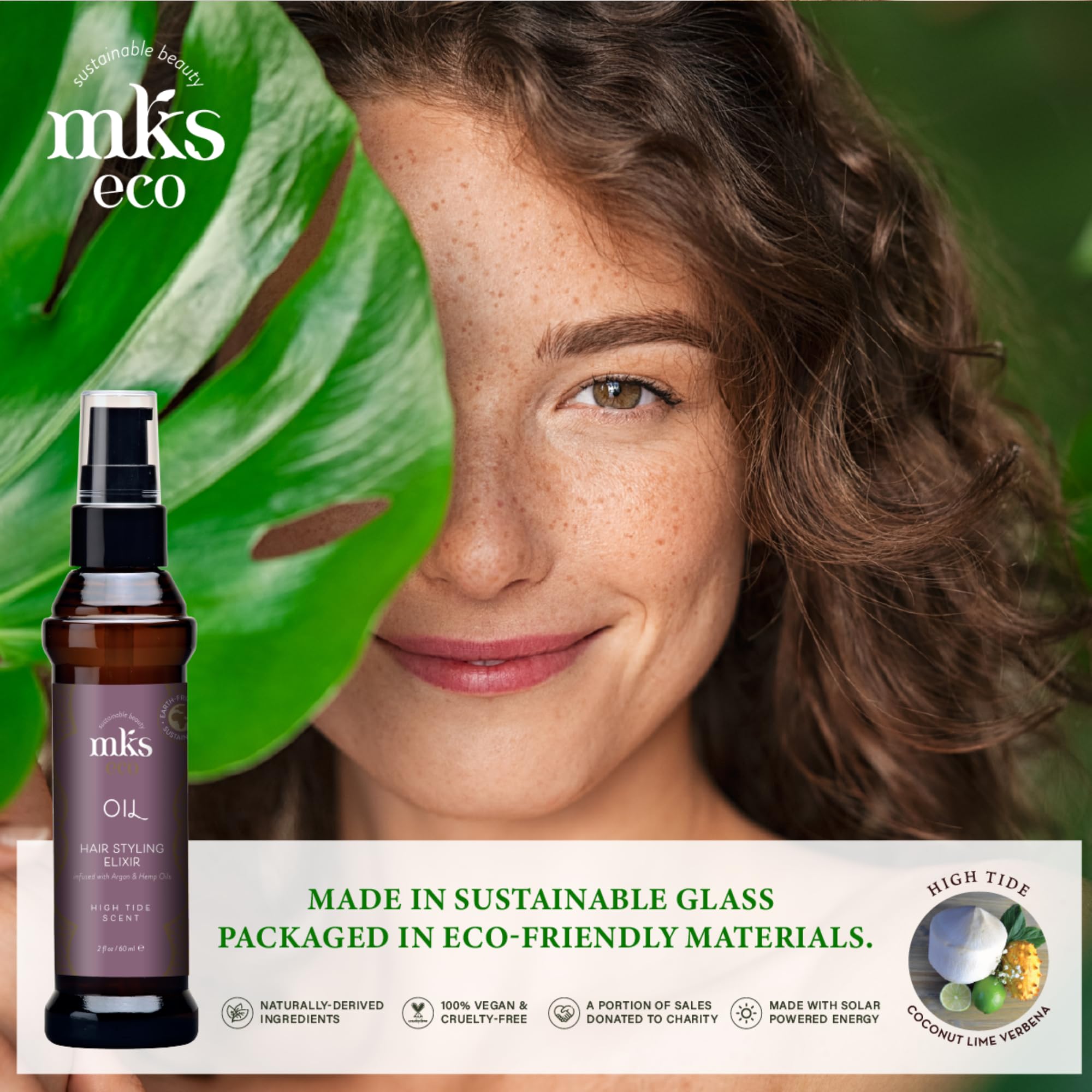 Earthly Body MKS Eco Oil High Tide argan oil drop enriched conditioning