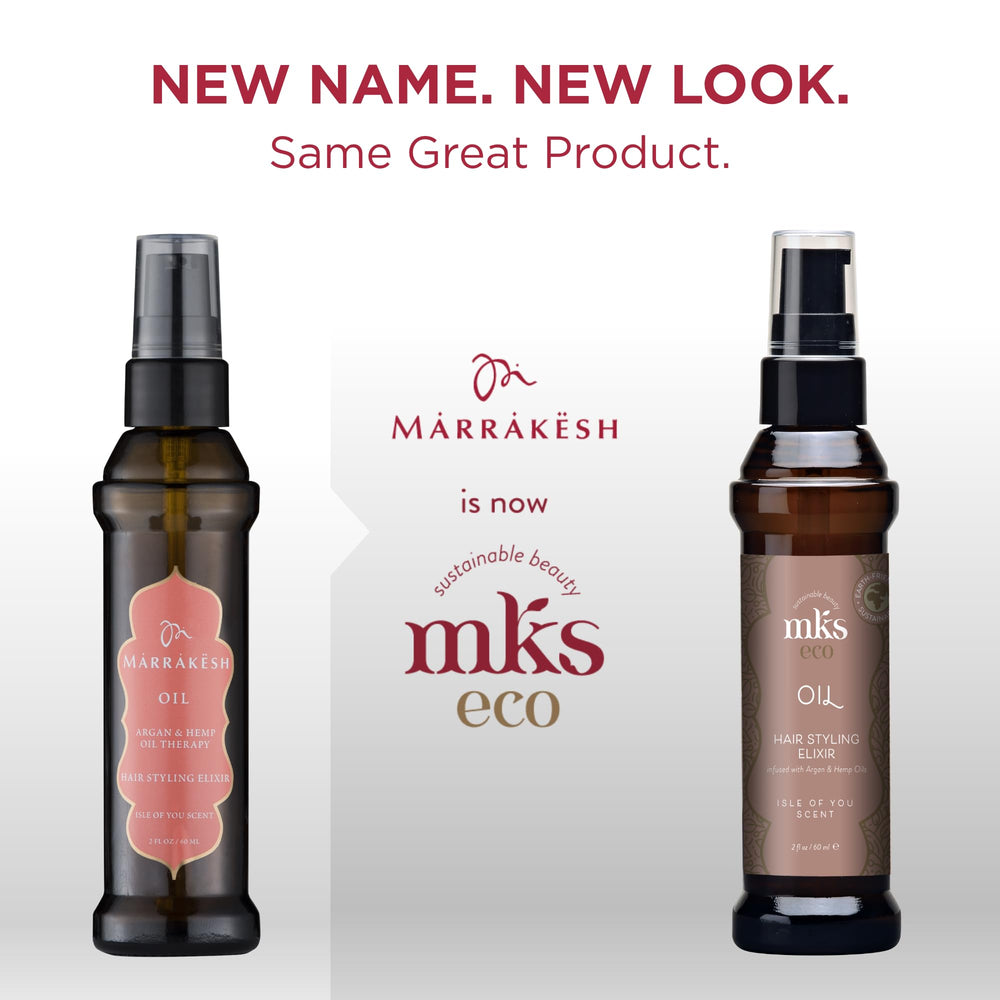 Earthly Body MKS Eco Oil ingredients argan oil and hemp seed oil for conditioning