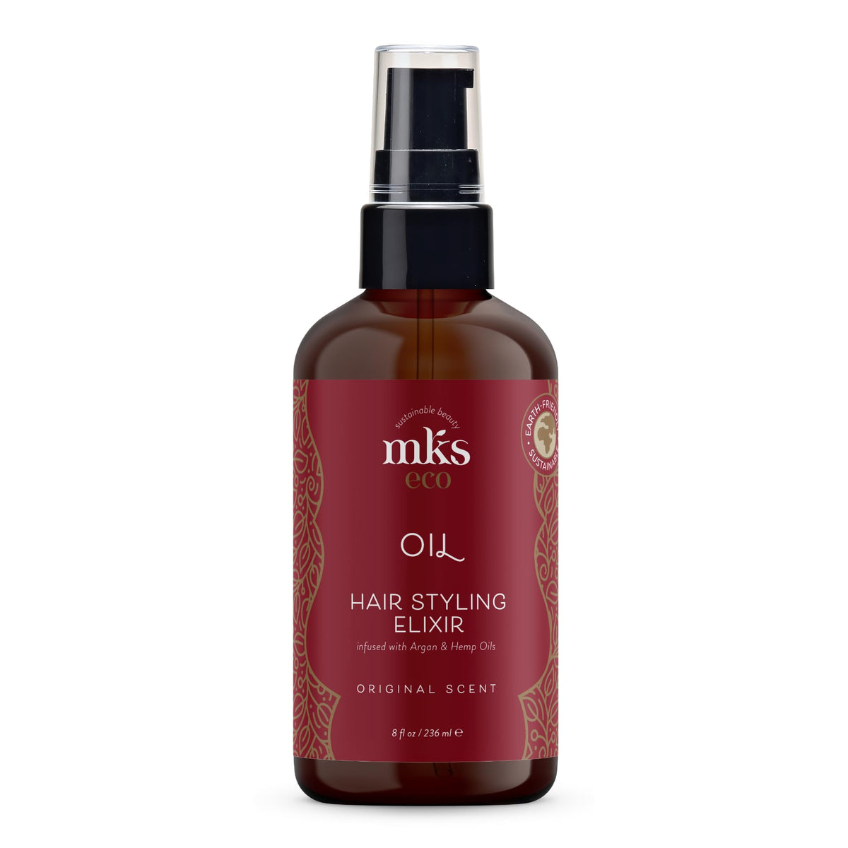Earthly Body MKS eco Oil Original bottle for effortless styling and hydration