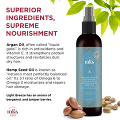 Earthly Body MKS eco X light breeze scent adds freshness during styling