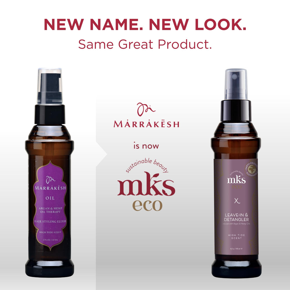 Earthly Body MKS Eco X High Tide detangler application helps comb through knots