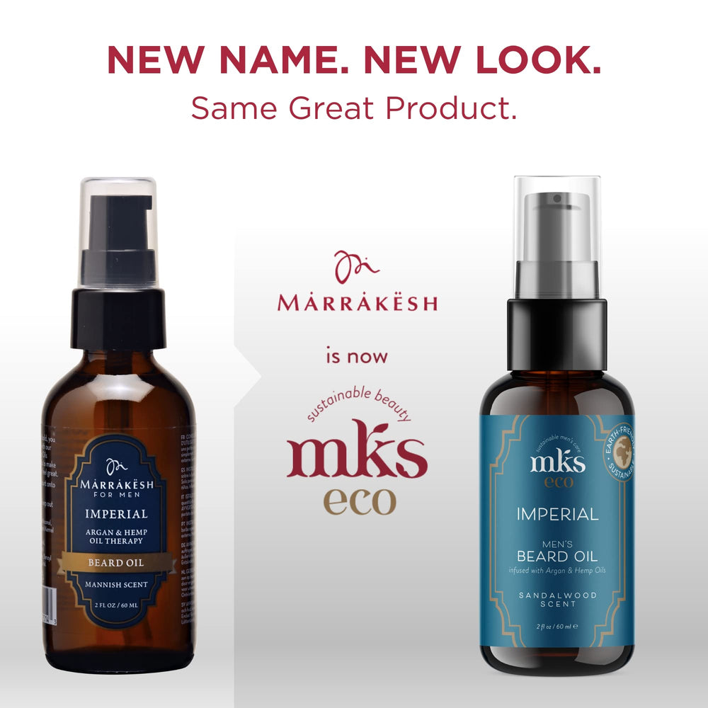 Earthly Body MKS Imperial Beard Oil oil drop highlights fast absorption and softening.