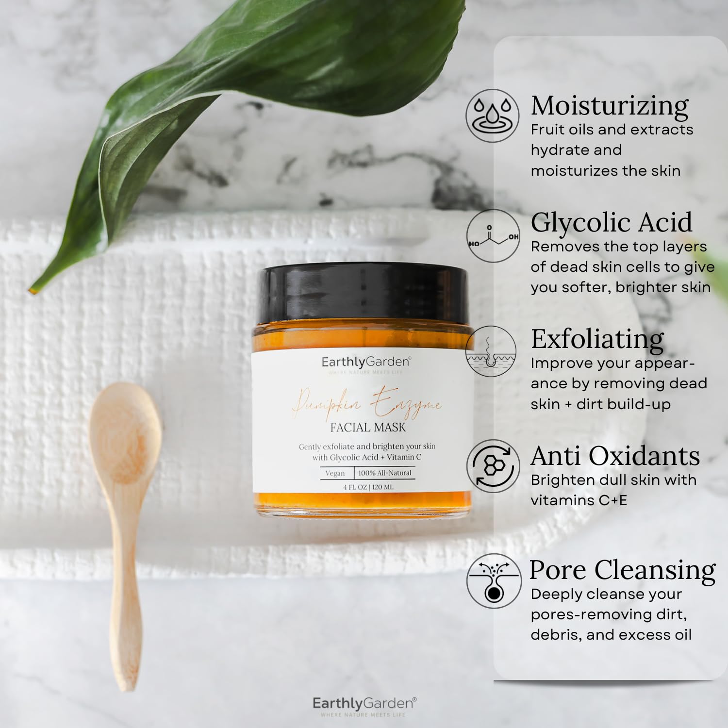 EarthlyGarden pore-clearing detox mask reveals refreshed, clearer-looking pores