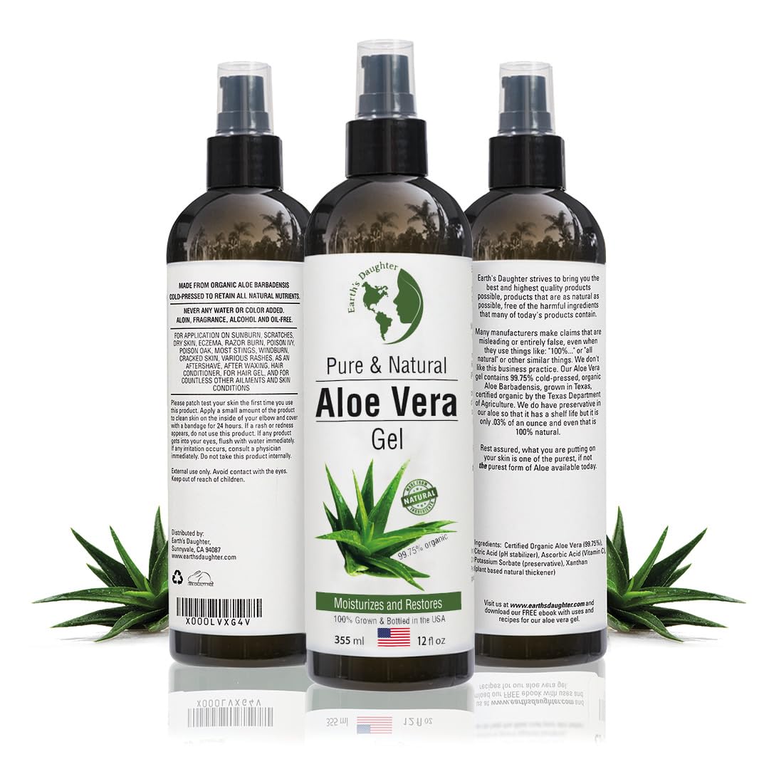 Earth's Daughter Aloe Vera Gel family-safe for everyday use.