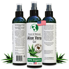 Earth's Daughter Aloe Vera Gel bottle for fast, natural skin hydration.